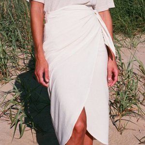 Na Nin Raw Silk Wrap Skirt S/M
